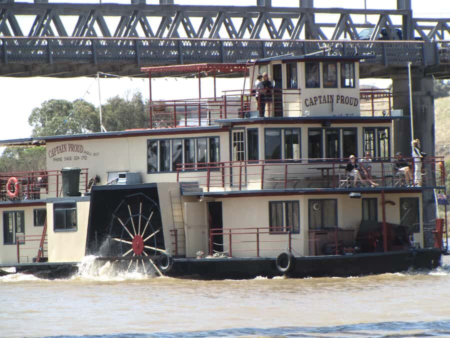Adelaide Hills Tour with River Murray 3 Hour Lunch Cruise. - Boarding the Captain Proud at Murray Bridge for a 3-hour lunch cruise
