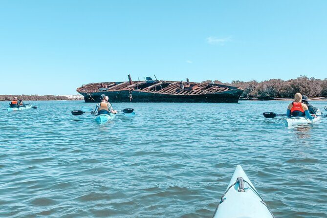 Dolphin Sanctuary Kayak Tour Adelaide - Shipwreck stops and why tides can change the plan